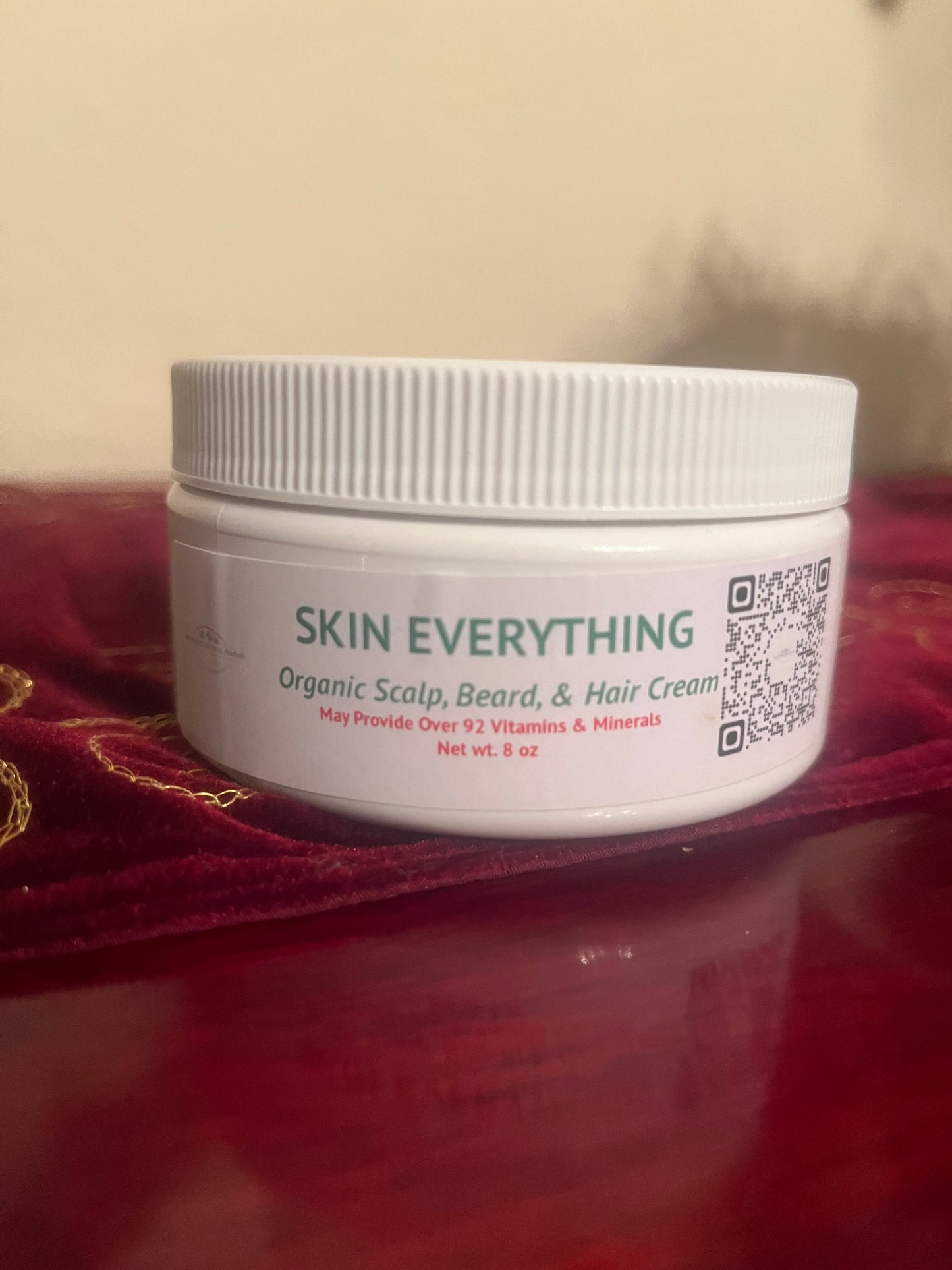 Skin Everything Scalp, Beard & Hair Cream infused with wildcrafted sea moss and herbs (8oz).
