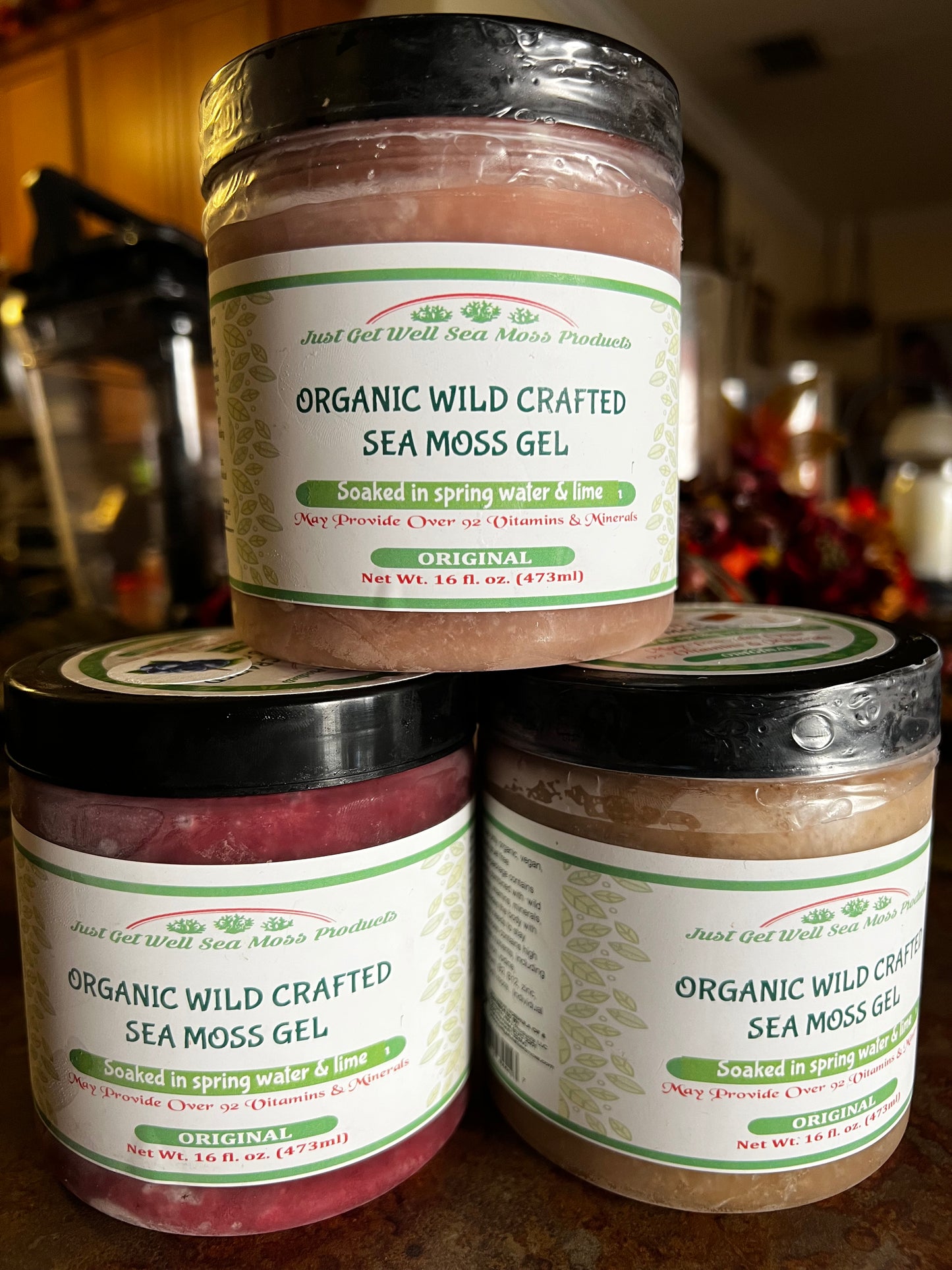 Original Wildcrafted Sea Moss Gels (Assorted Varieties)