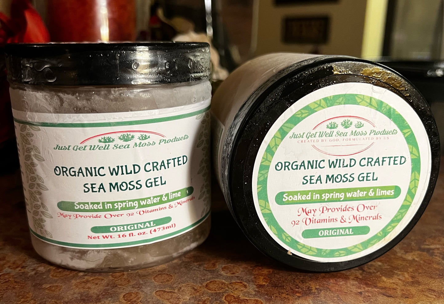 Original Wildcrafted Sea Moss Gels (Assorted Varieties)